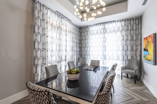 Modern meeting facility with advanced technology at Overture Domain luxury apartments