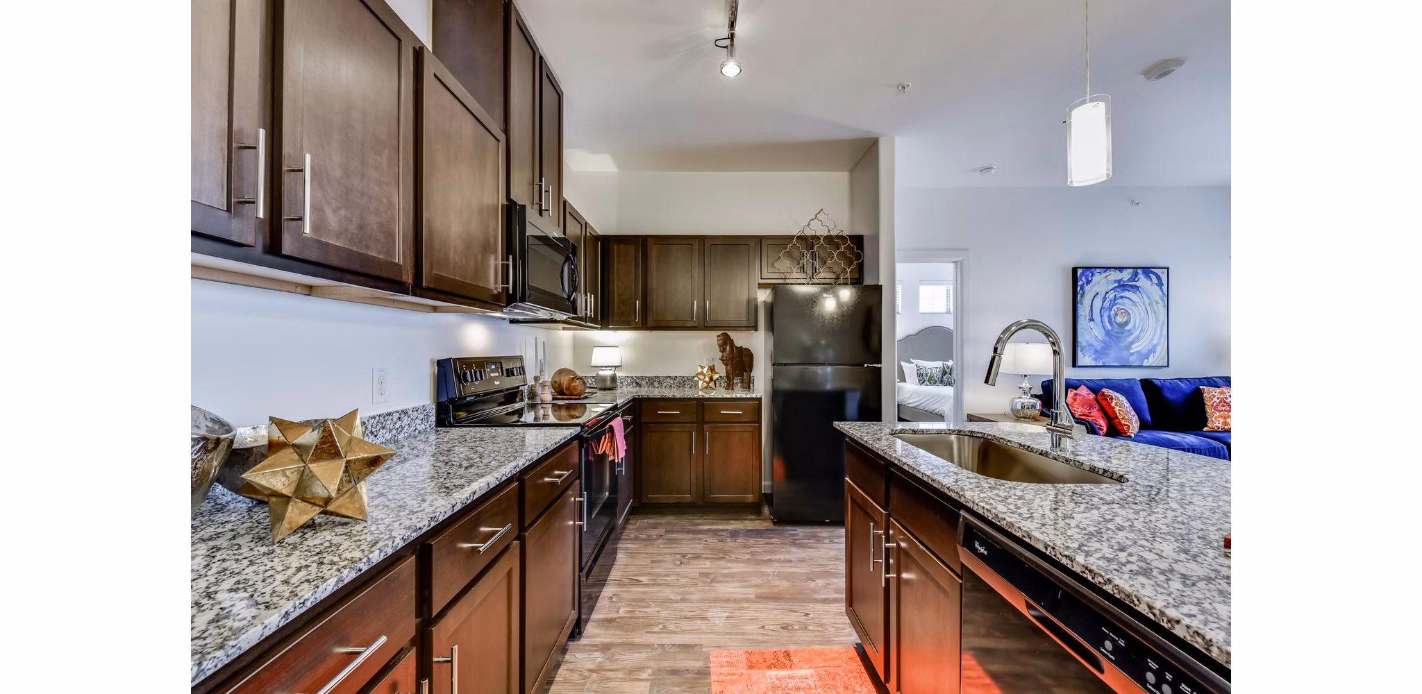 kitchen at Ambrosio Apartments