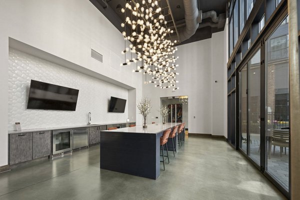 dining room at 30Six NoDa Apartments