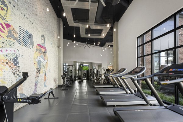 State-of-the-art fitness center at 30Six NoDa Apartments offering modern workout equipment and facilities
