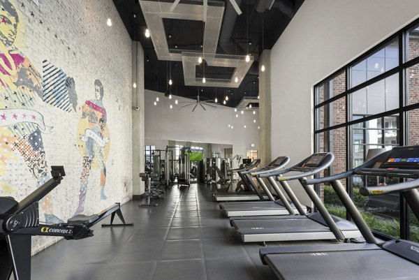 fitness center at 30Six NoDa Apartments