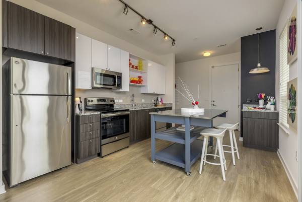 kitchen at 30Six NoDa Apartments