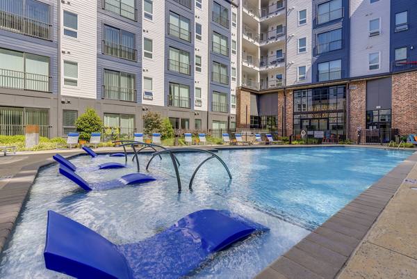 pool at 30Six NoDa Apartments