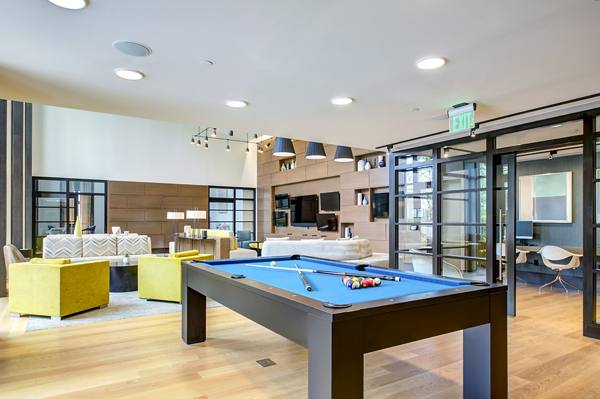 game room at The Alexander Apartments                                