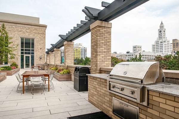 grill area at The Alexander Apartments                     