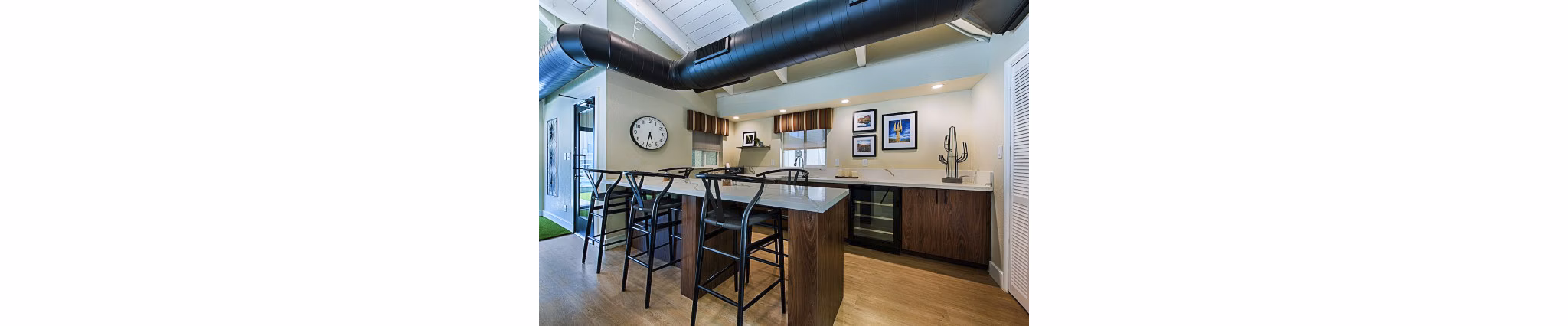 Clubhouse lobby featuring modern seating and elegant decor at Avana at the Pointe Apartments