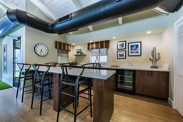 Clubhouse lobby featuring modern seating and elegant decor at Avana at the Pointe Apartments