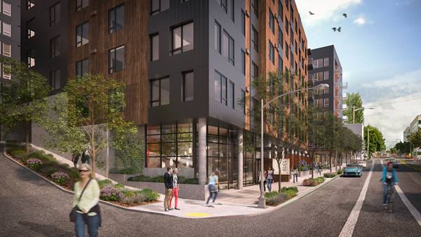 exterior at Leeward Apartments