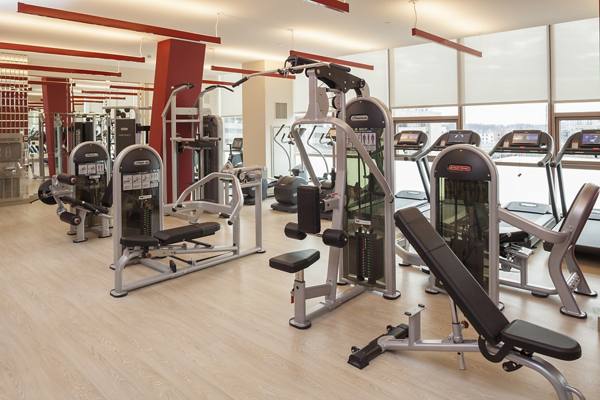 Fitness center at Atlantic Station Apartments