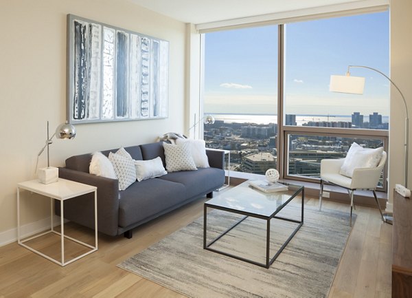 living room at Atlantic Station Apartments