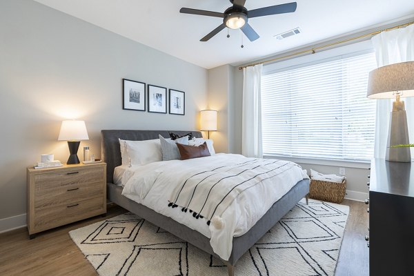 bedroom at The Sawyer Providence Farm Apartments