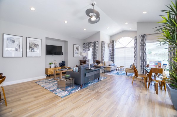 Elegant clubhouse with modern decor at Green Tree Place Apartments, perfect for gatherings and events