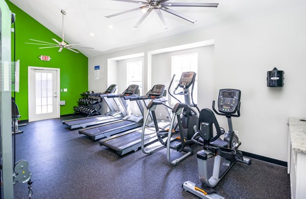 State-of-the-art fitness center with modern equipment at Green Tree Place Apartments, ideal for luxury living and wellness
