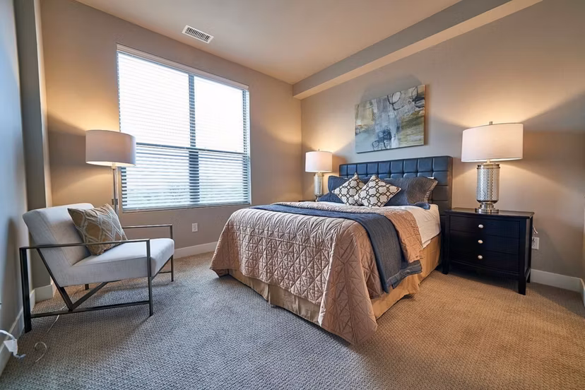bedroom at Muse Apartments