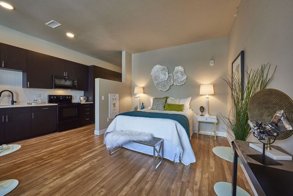 bedroom at Muse Apartments