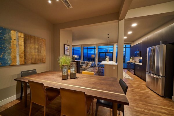 dining room at Muse Apartments