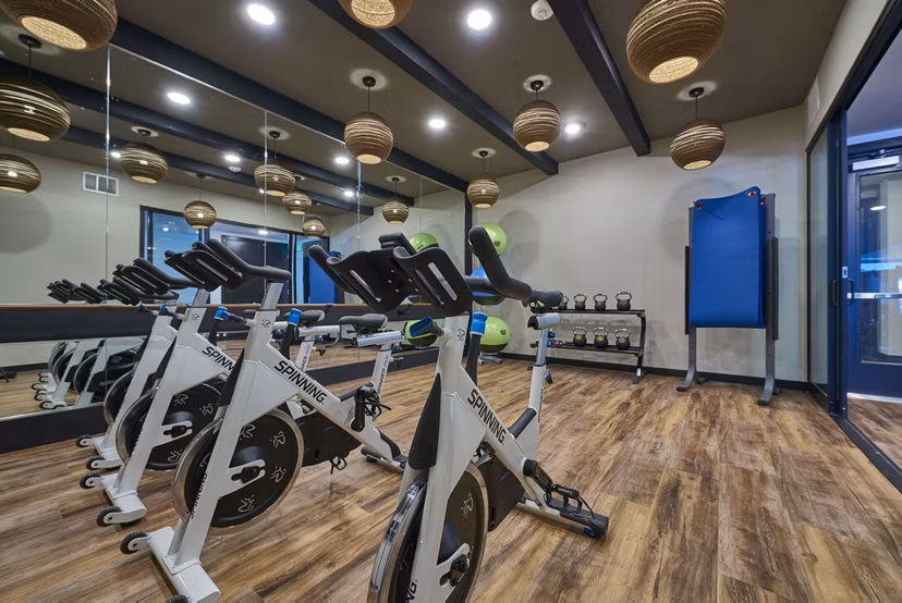 fitness center at Muse Apartments