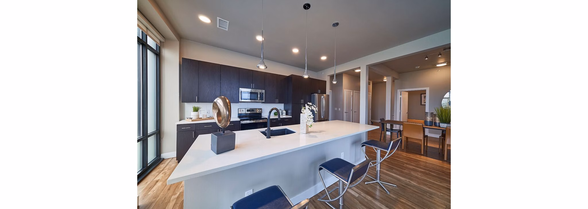 kitchen at Muse Apartments