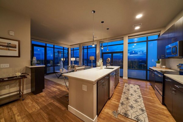 kitchen at Muse Apartments