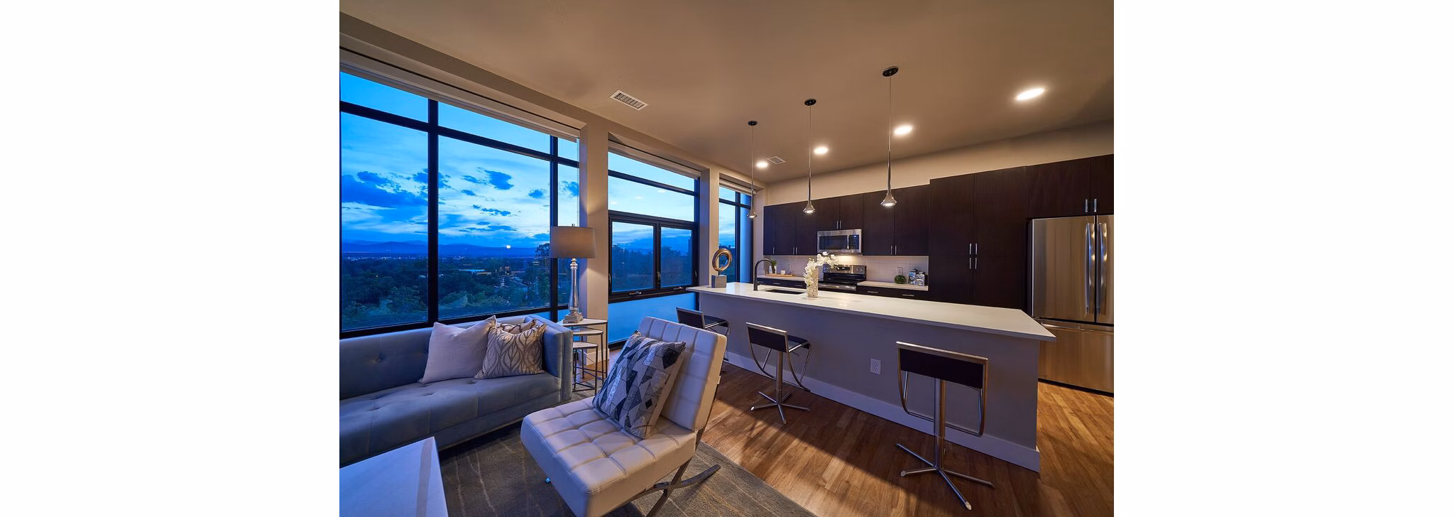 kitchen at Muse Apartments