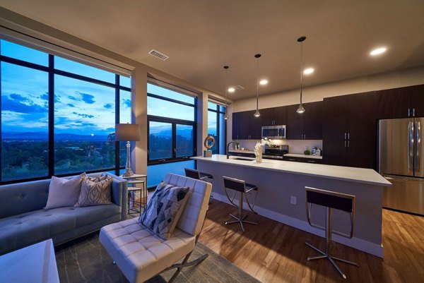 kitchen at Muse Apartments