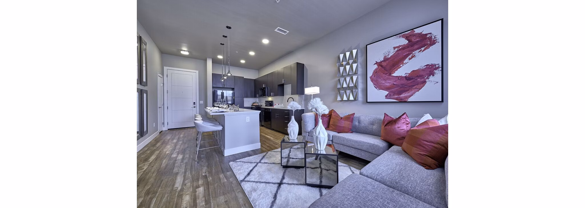 living room at Muse Apartments