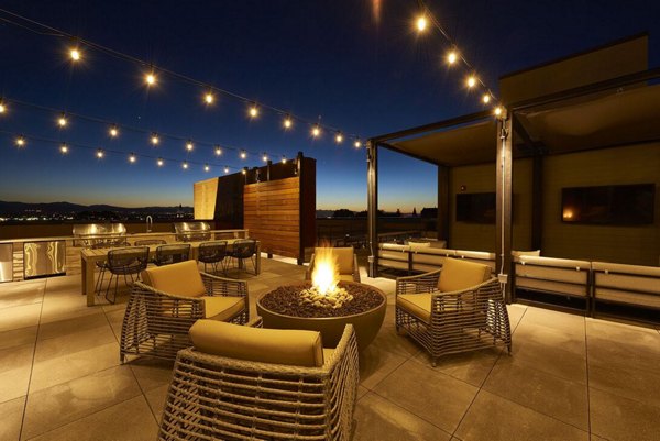 grill area at Muse Apartments