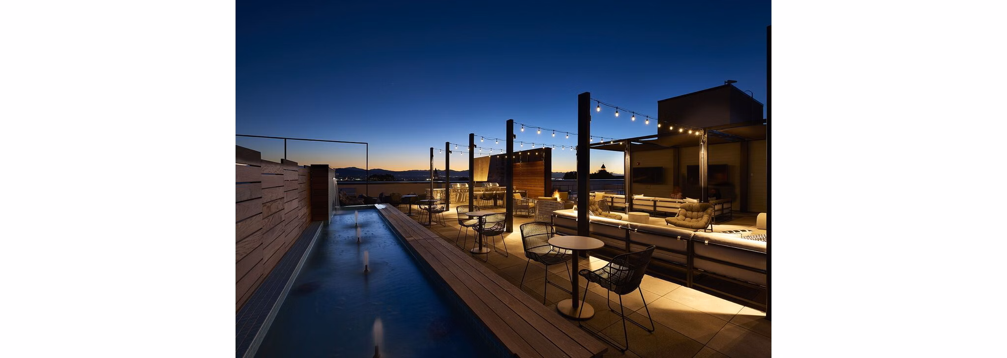 grill area at Muse Apartments