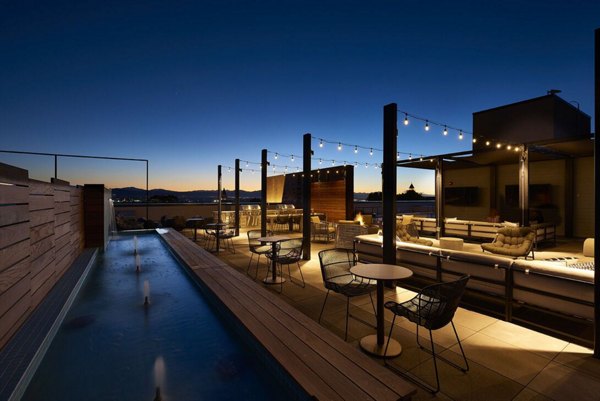 grill area at Muse Apartments