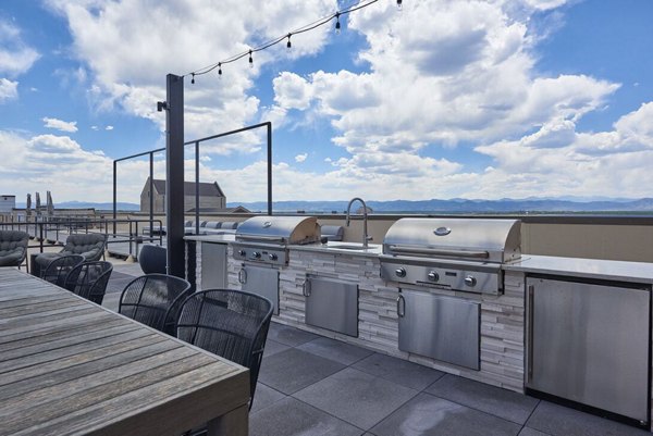 grill area at Muse Apartments