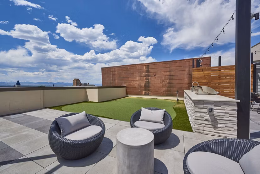 grill area at Muse Apartments