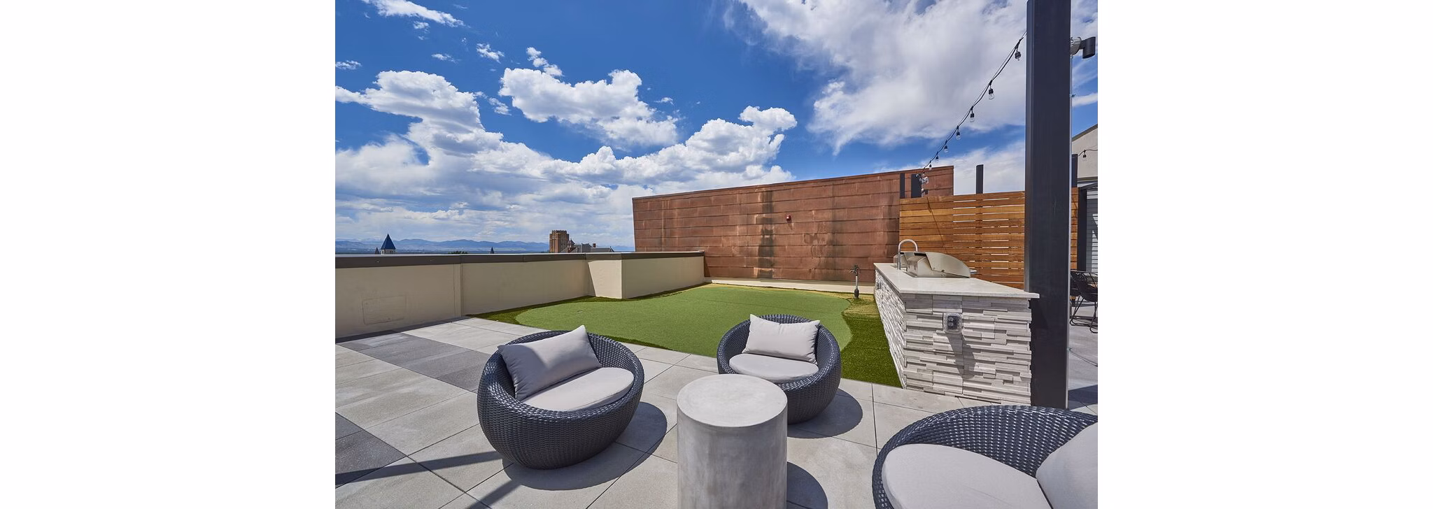 grill area at Muse Apartments