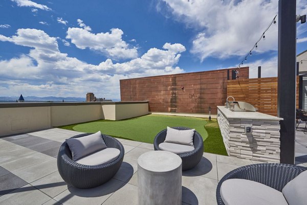 grill area at Muse Apartments