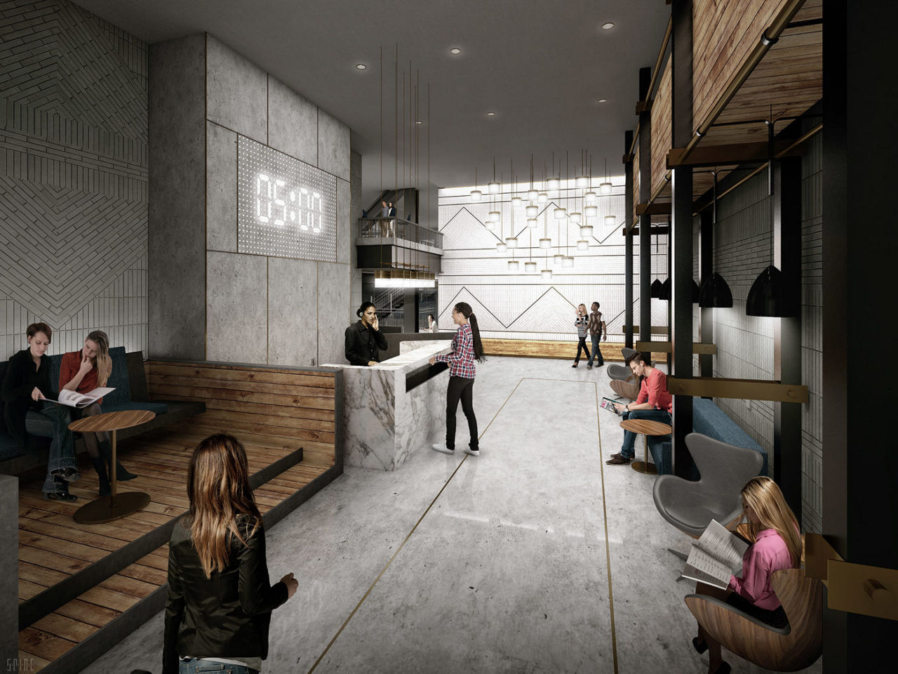 Lobby at The Ludlow Apartments (2 of 2)