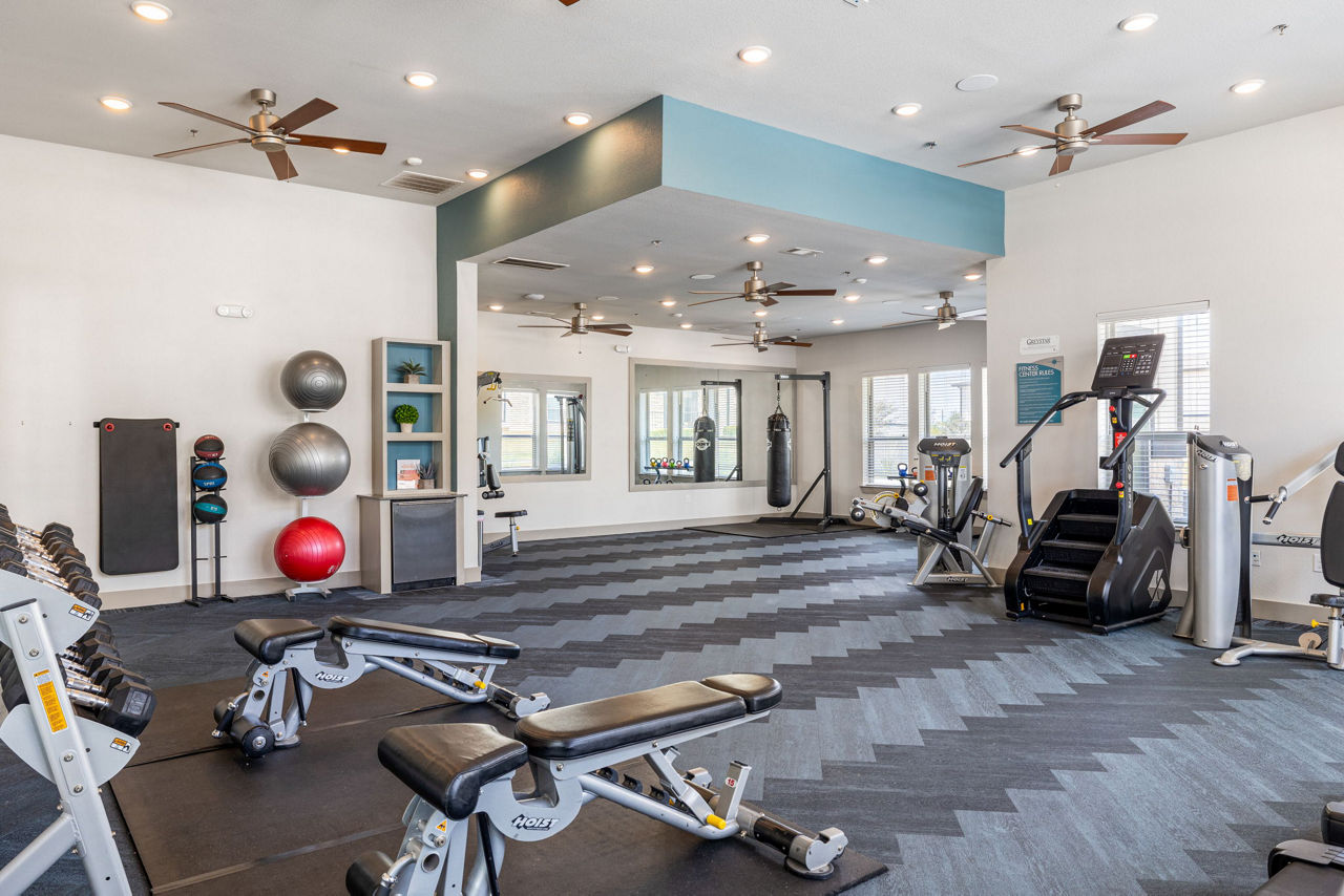 Gym at Enclave Falcon Pointe Apartments (1 of 2)
