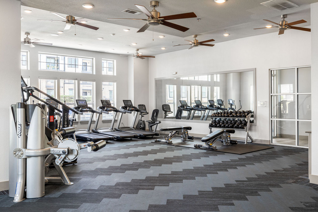 Gym at Enclave Falcon Pointe Apartments (2 of 2)