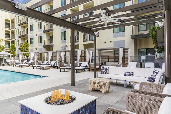 Expansive swimming pool at Overture Kierland, luxury apartments in Phoenix
