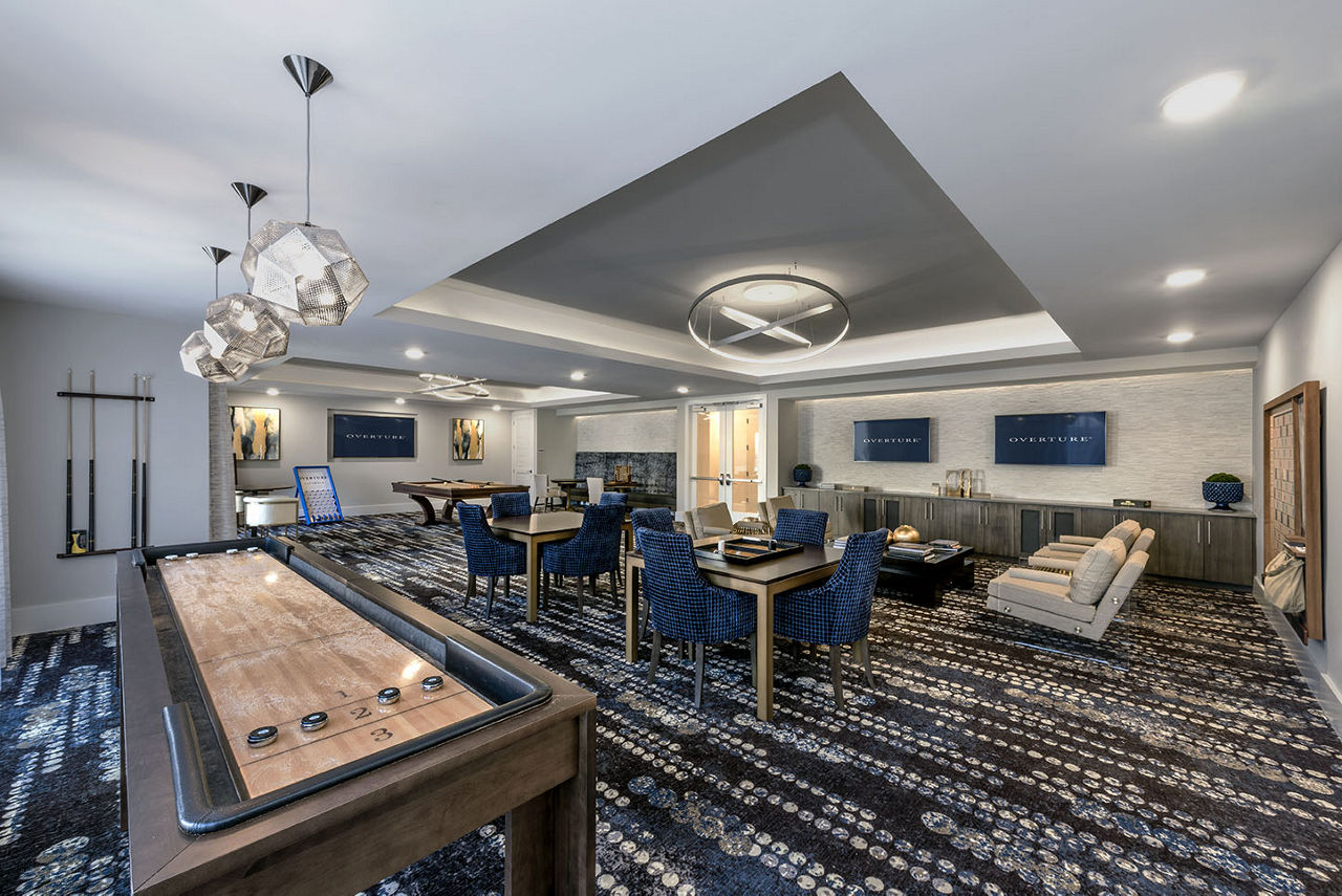 Game room at Overture Cotswold