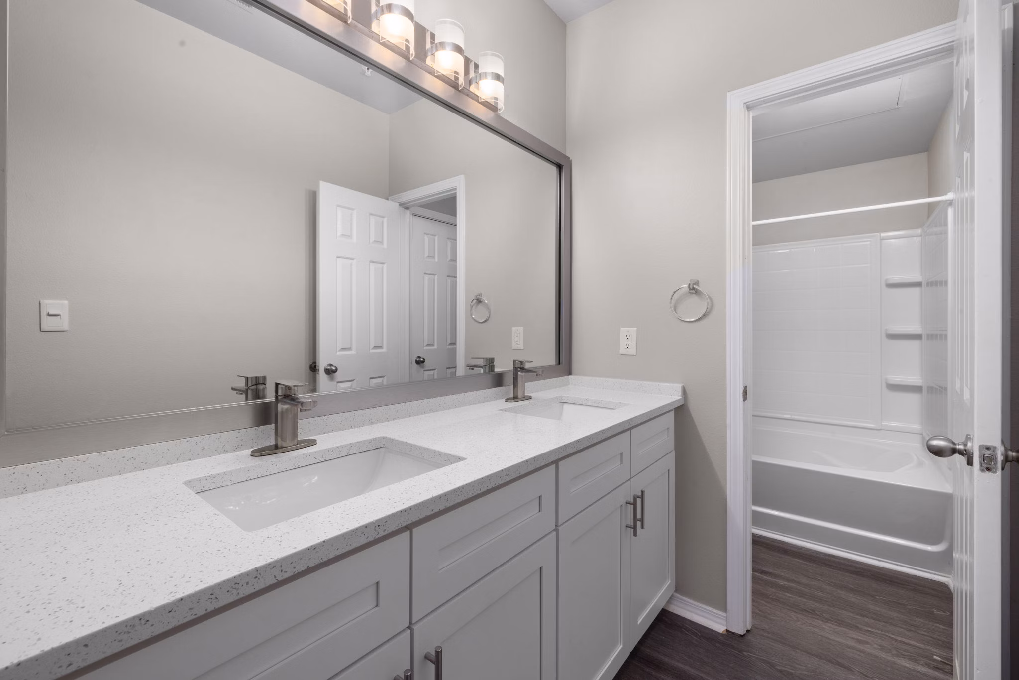 bathroom at Cary Greens at Preston Apartments 