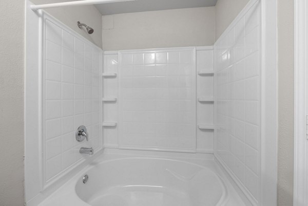 bathroom at Cary Greens at Preston Apartments 