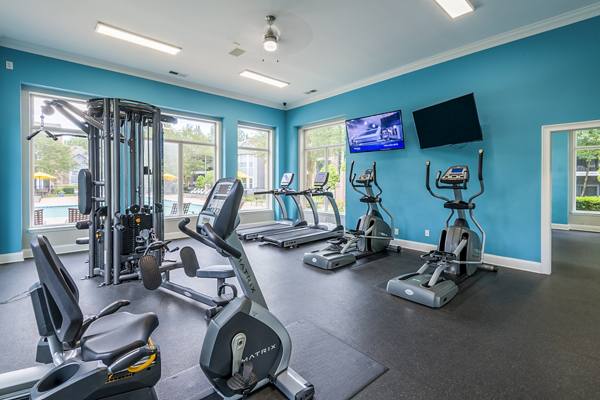  fitness center at Cary Greens at Preston Apartments