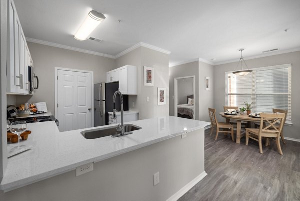 kitchen at Cary Greens at Preston Apartments