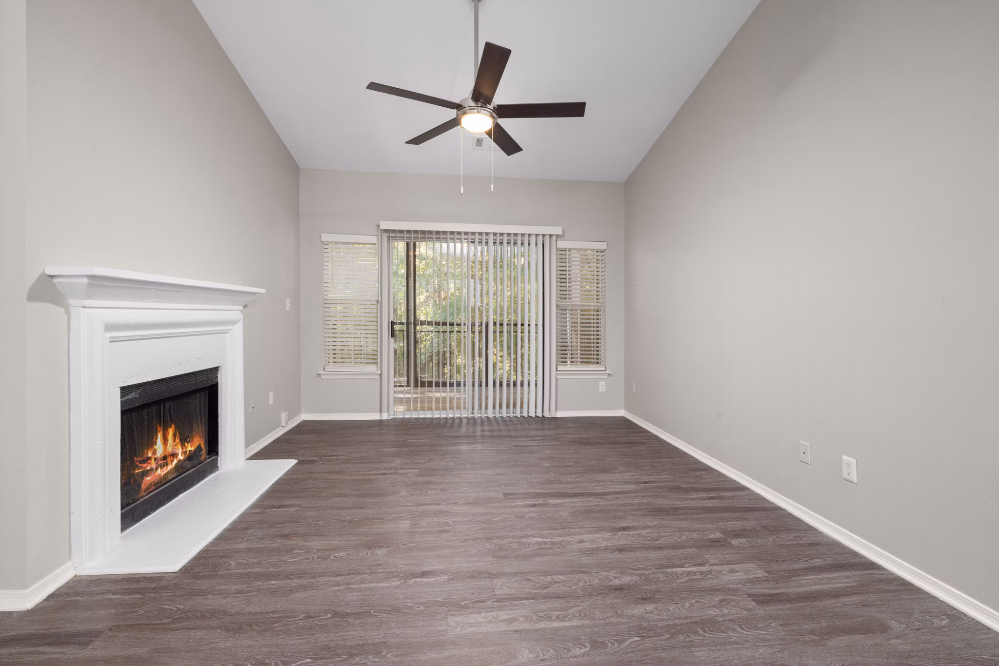living room at Cary Greens at Preston Apartments 