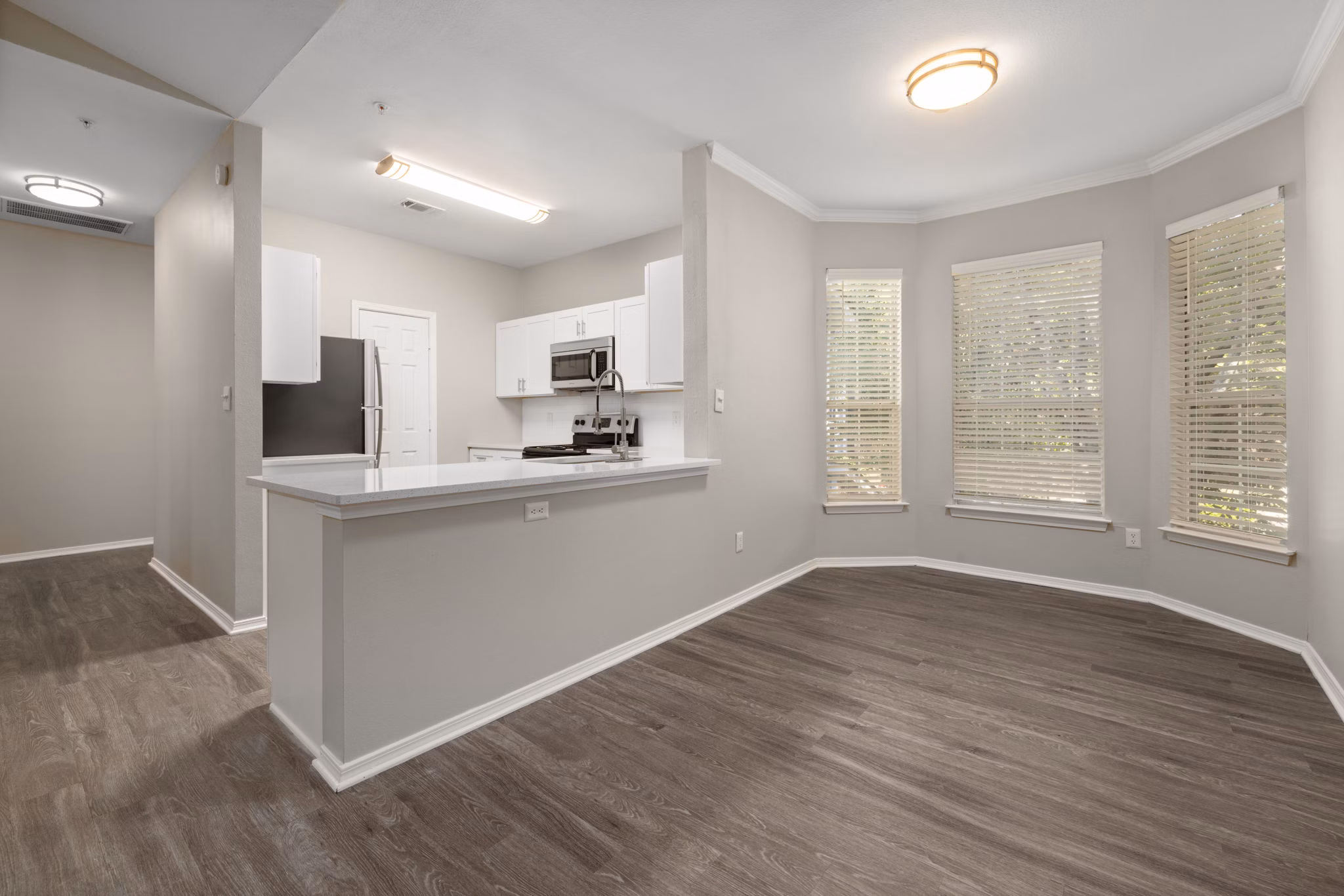 living room at Cary Greens at Preston Apartments 
