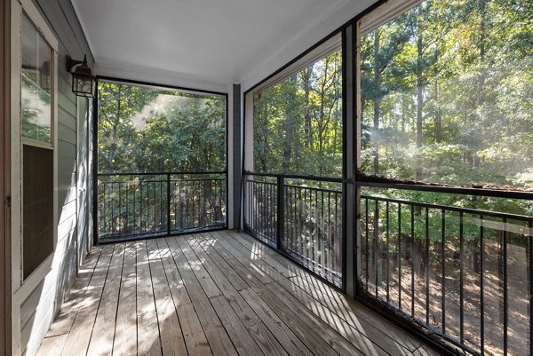 patio at Cary Greens at Preston Apartments 