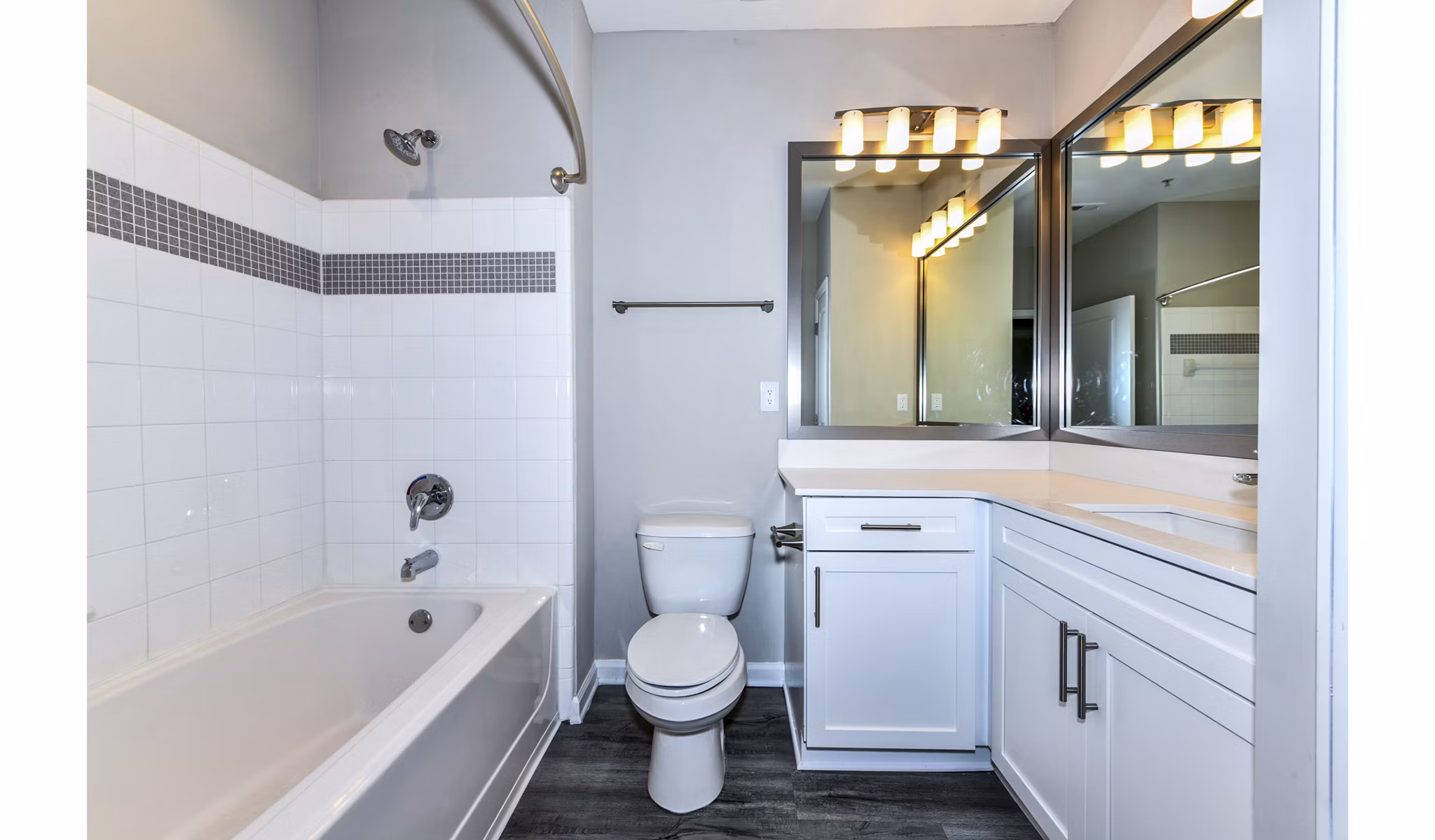 Bathroom featuring modern fixtures and sleek design at Avana City North Apartments, Greystar luxury apartments