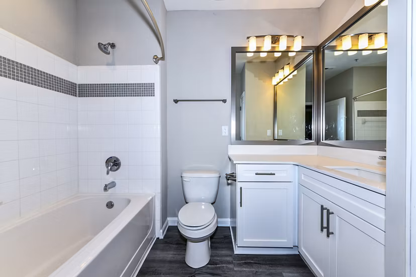 Bathroom featuring modern fixtures and sleek design at Avana City North Apartments, Greystar luxury apartments