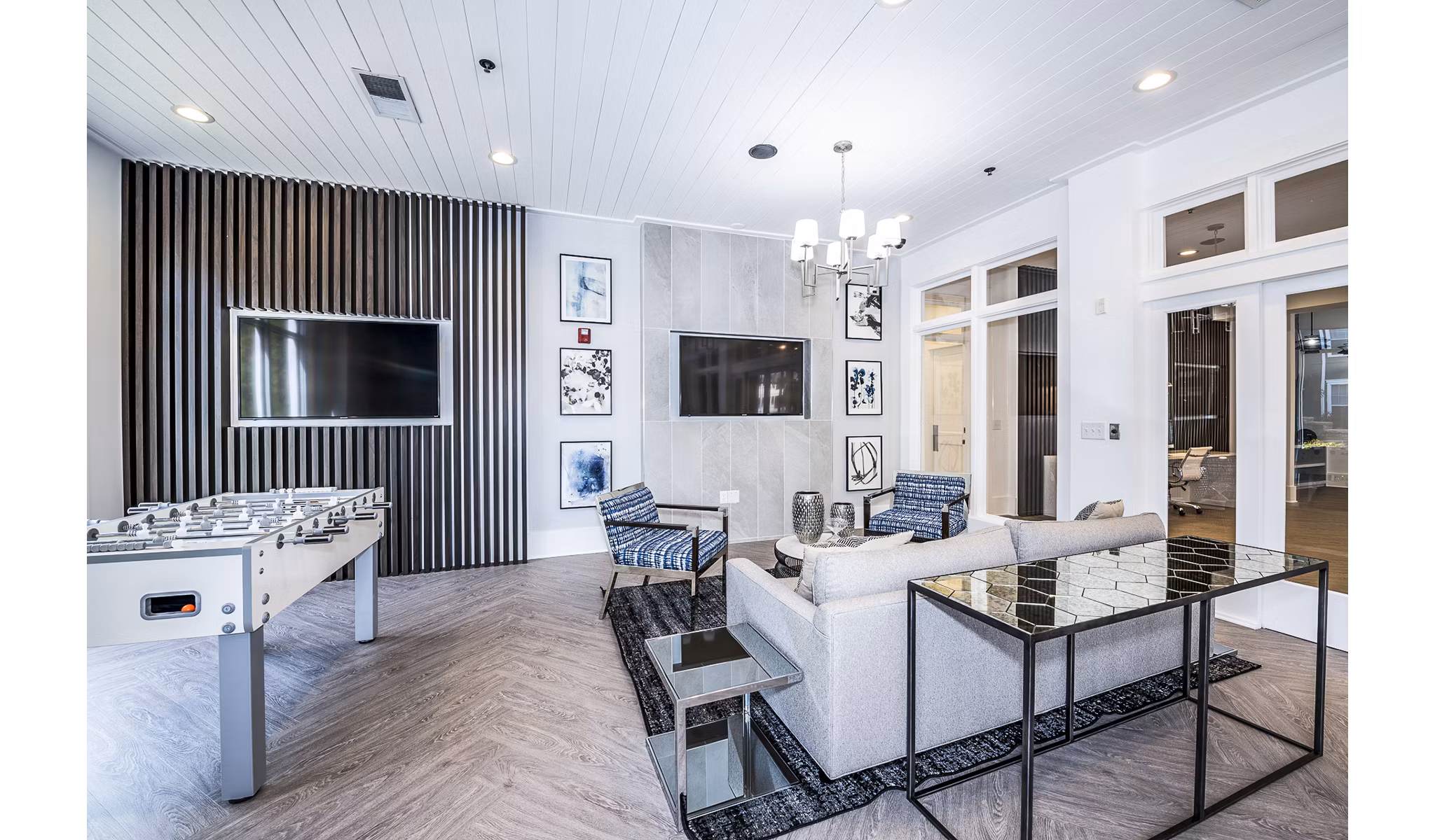 game room at Avana City North Apartments