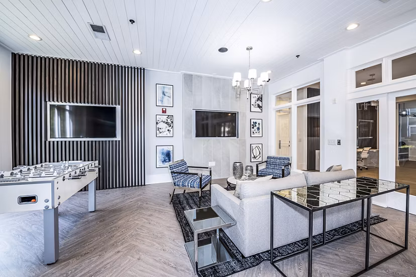 game room at Avana City North Apartments