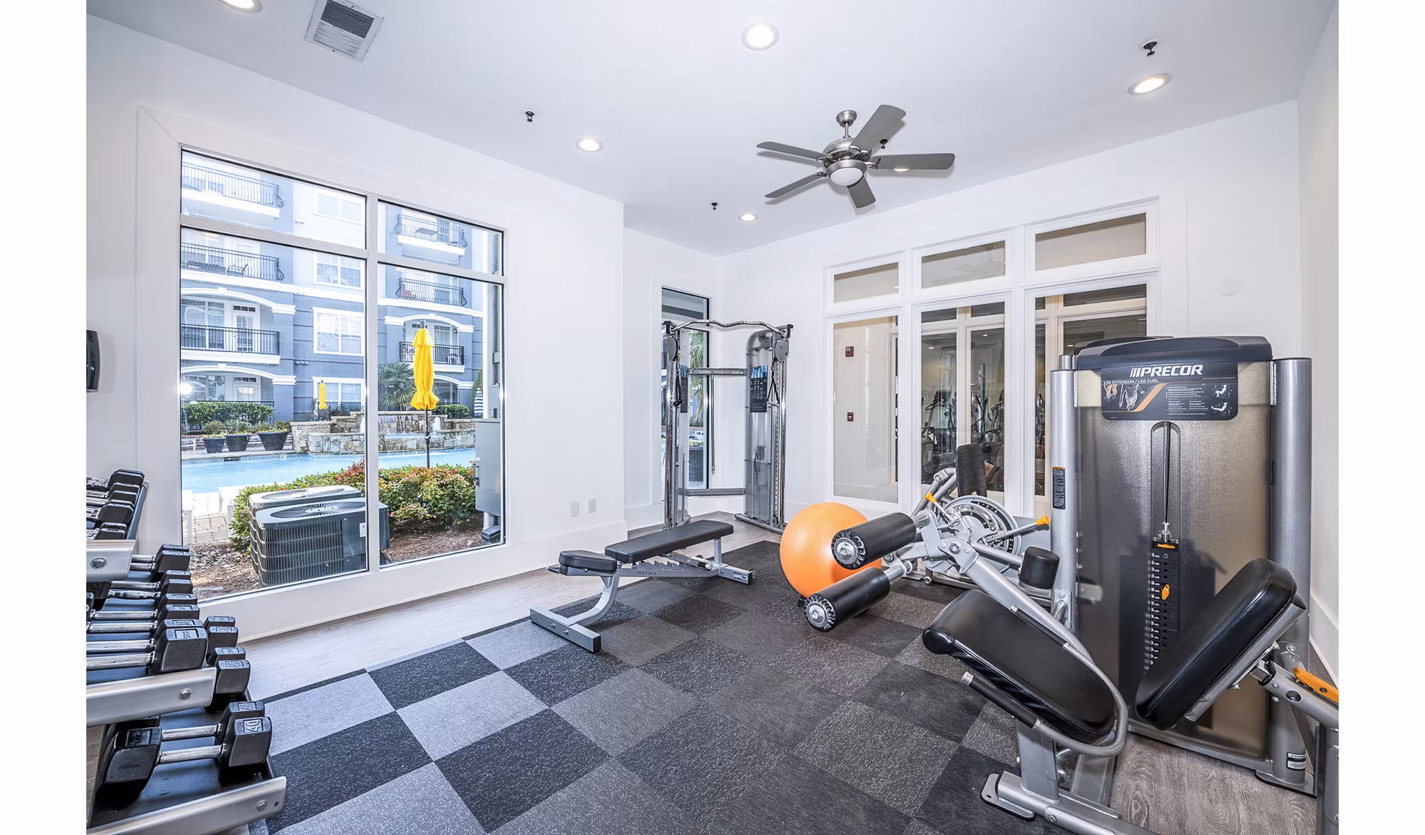 fitness center at Avana City North Apartments